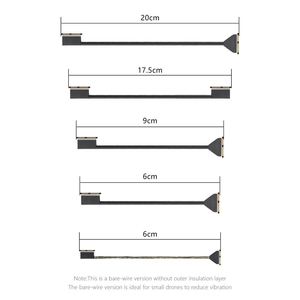 สายสัญญาณ DJI O4 Pro Coaxial Cable GEPRC สำหรับ เชื่อมแน่น ส่งภาพคม ใช้กับ Air Unit O4 ได้เลย อุปกรณ์โดรน Drone