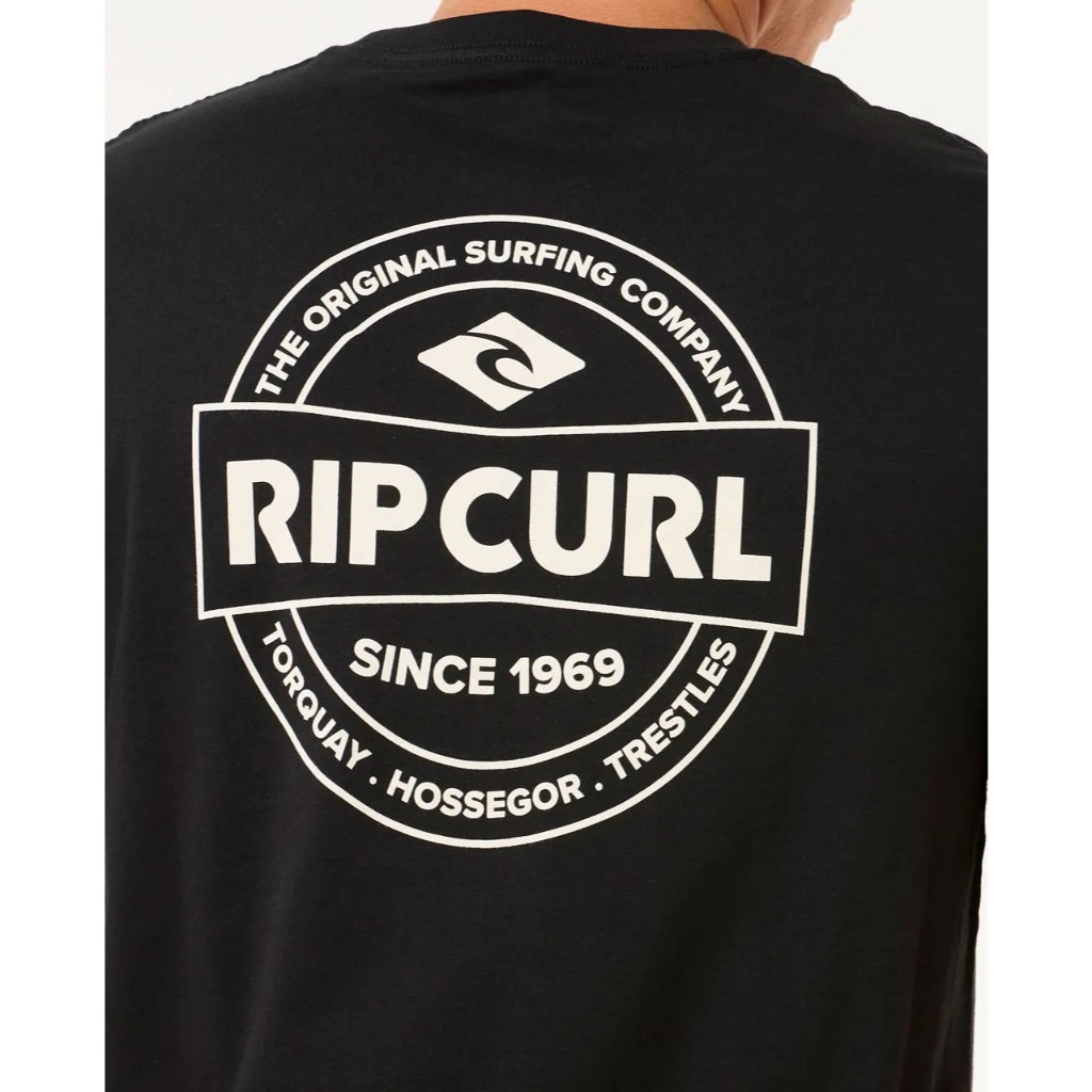 Rip Curl Graphic เสื้อยืดผู้ชายแฟชั่นคลาสสิกแขนสั้นผ้าฝ้าย 100% Casual Tees
