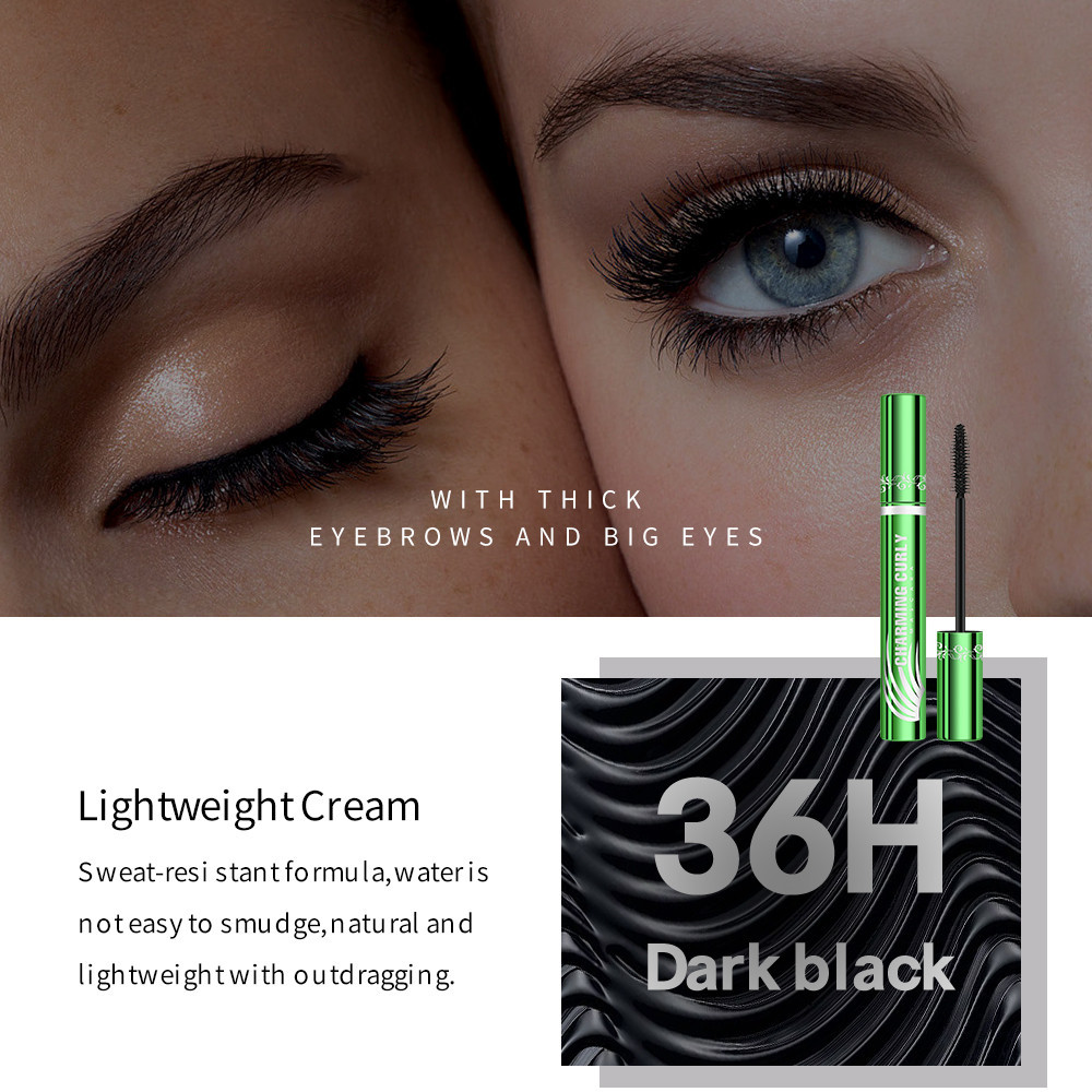 YTL Shedoes มาสคาร่ากันน้ํา Curling ยาว Smudge Proof Volumizing สําหรับผู้เริ่มต้น Big Eye Effect - 5