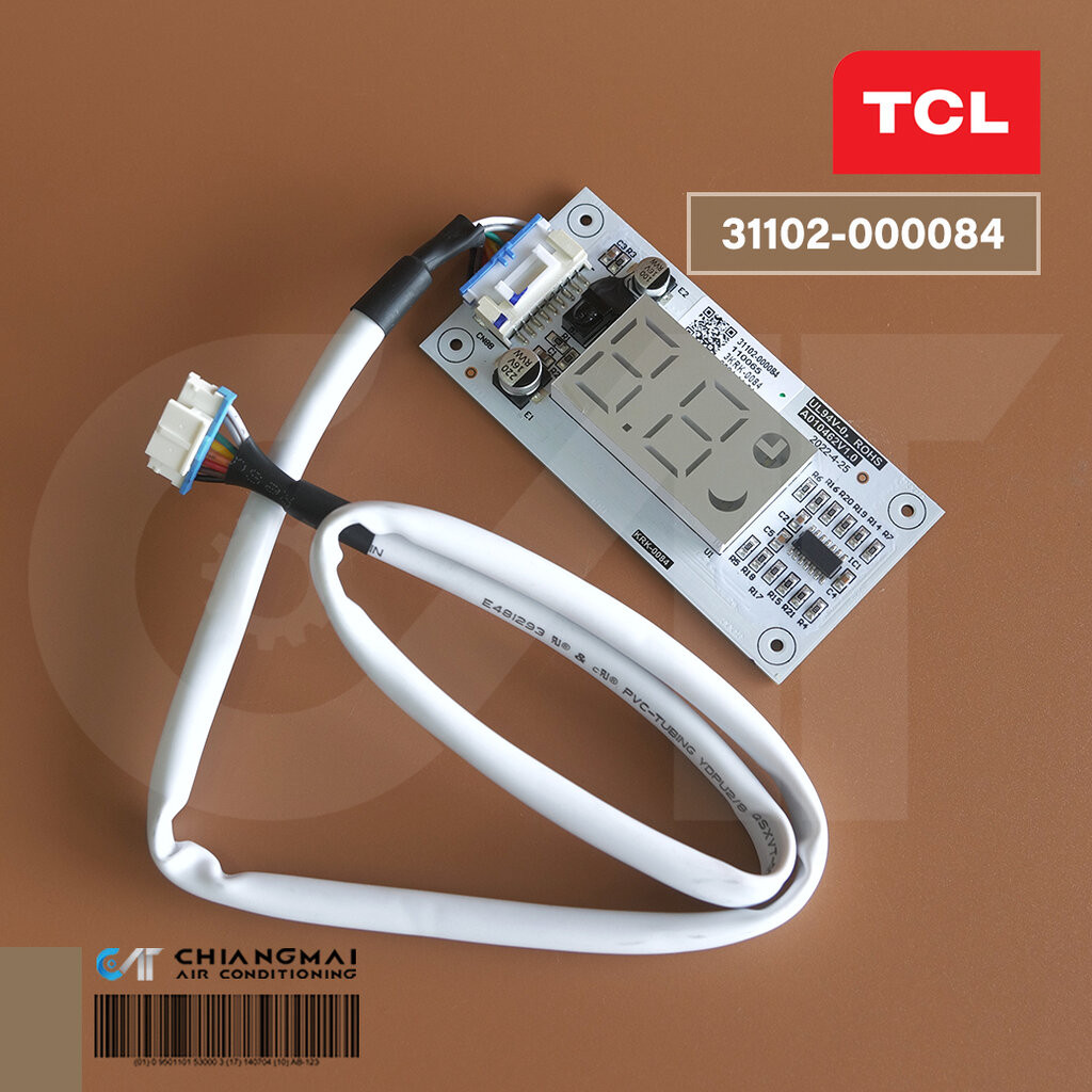 31102-000084 แผงรับสัญญาณรีโมท TCL แผงไฟแสดงผลการทำงานแอร์ ทีซีแอล (สายยาว 60cm / 8 สาย)