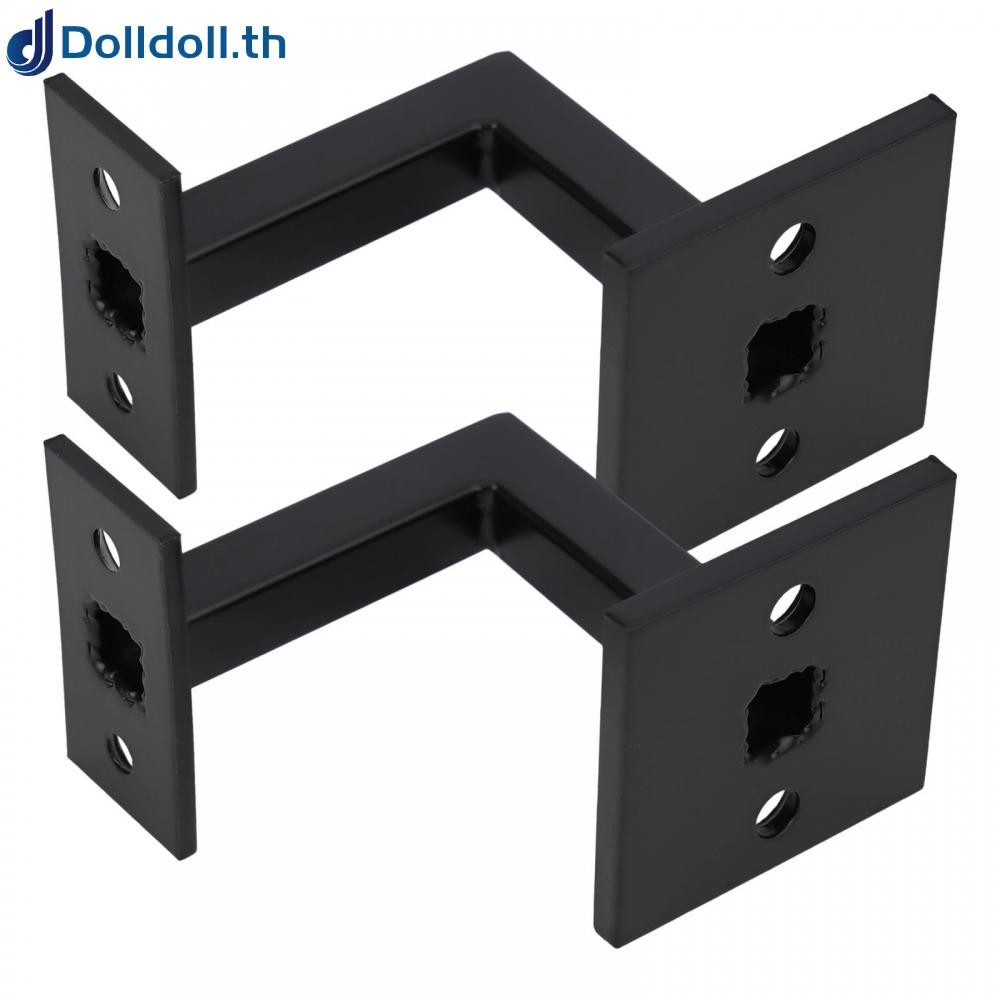 [Dolldoll]Handrail Brackets Matte Black Matte Black Finish Square Handrail Brackets