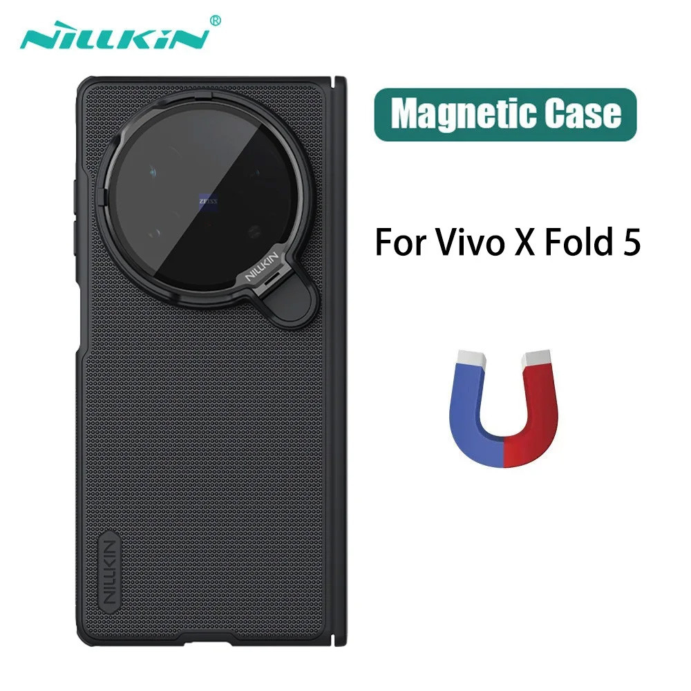 เคส Vivo X Fold 5 NILLKIN Frosted Shield TPU PC พับฝาครอบแม่เหล็กสําหรับ Fold5 กรณี