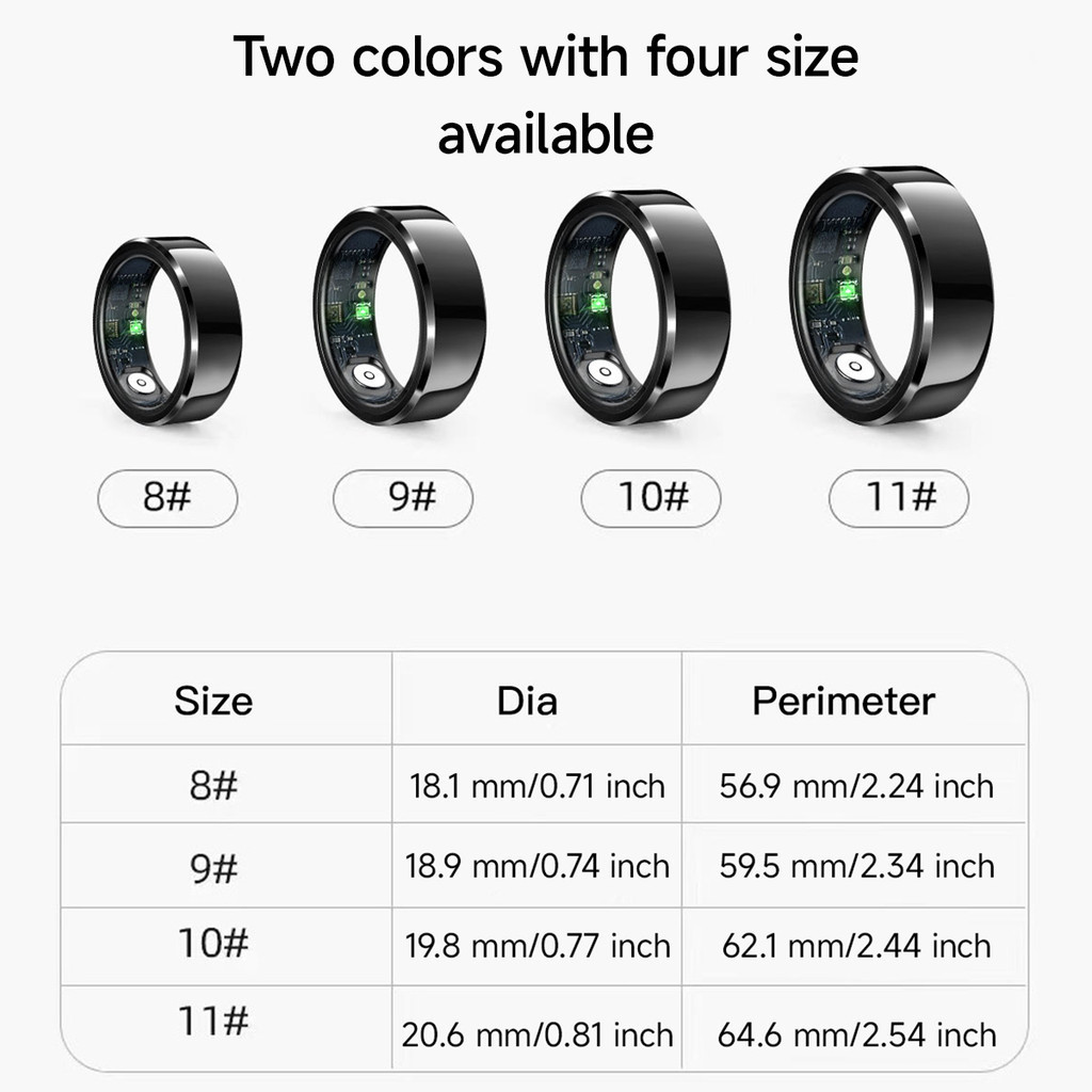 SAMSUNG ซัมซุง กาแลคซี แหวนอัตราการเต้นหัวใจออกซิเจนในเลือดการตรวจสอบแหวนหลายโหมดกีฬา ไอพี68 กันน้ําสมาร์ทแหวนผู้ชายผู้หญิง - รูปที่ 7