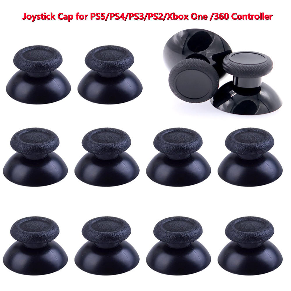 10pcs เปลี่ยน Thumbsticks Analog สําหรับ PS5/PS4/PS3/PS2 Controller จอยสติ๊กหมวกอะไหล่ซ่อมสําหรับ XBOX ONE /360 อุปกรณ์เสริม