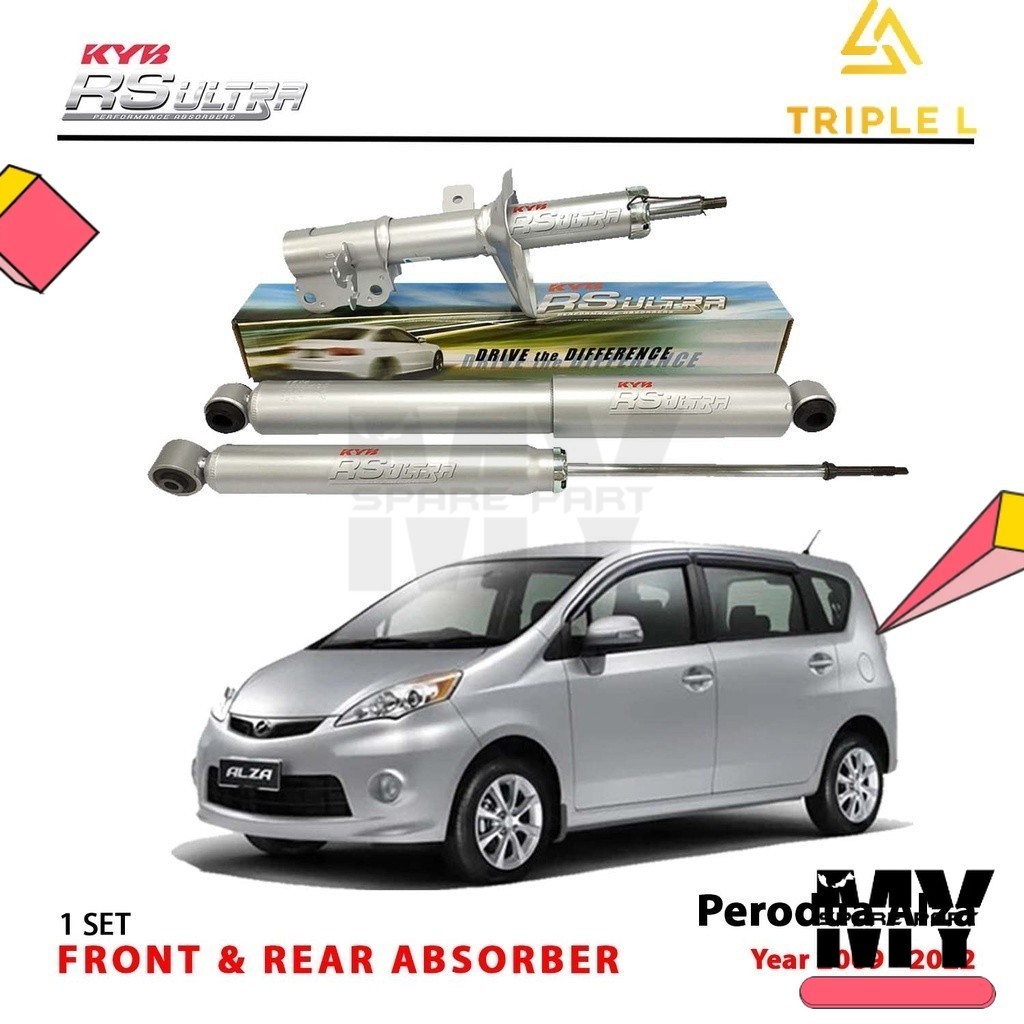 Perodua Alza KYB RS Ultra ชุดโช้คอัพหน้าและหลัง 333HD05 333HD06 342HD05 KAAYABA KYB RS Ultra