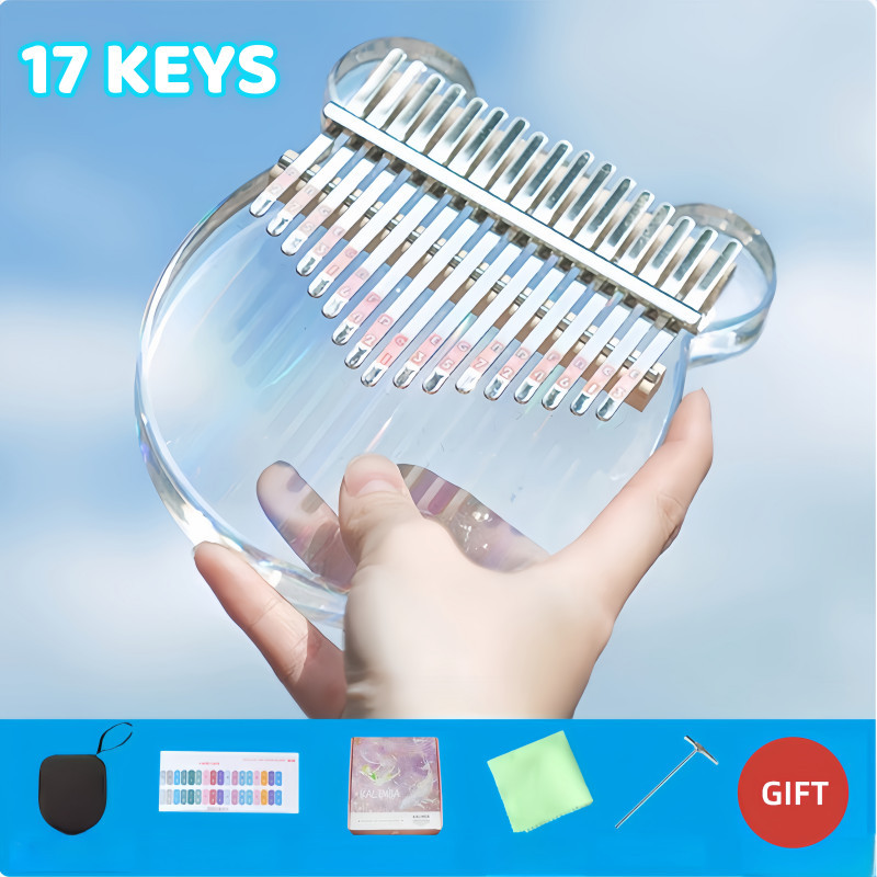 Kalimba 17 คีย์อะคริลิค Thumb เปียโนนิ้วพิณ Kalimba เครื่องมือ/Kalimba17 Key สําหรับเปียโนนิ้วเริ่มต