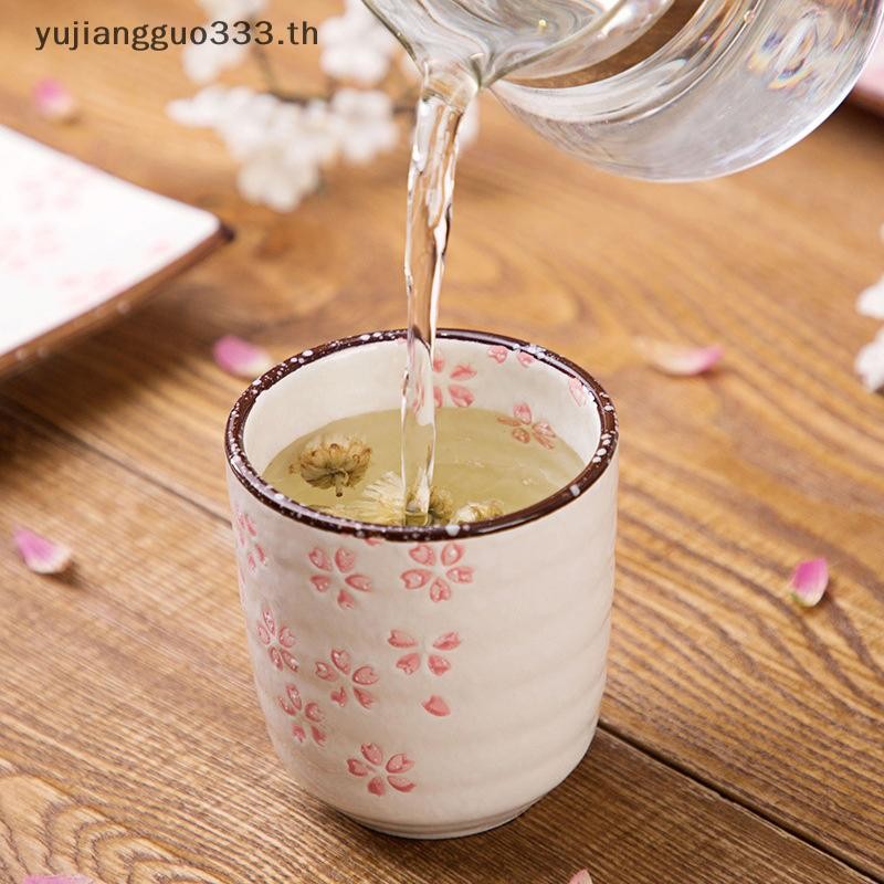 # yujiang # สไตล์ญี่ปุ่น Kung Fu ชาเซรามิค Underglaze Porcelain ถ้วยชาเจ้าของบ้าน Sub-Cup แก้วชาถ้วยสีชมพูสีขาว . ราคา ถูกที่สุด ดีลบีเคเค แกลเลอรีภาพที่ 2