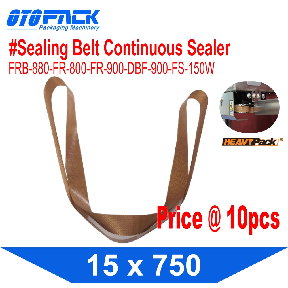 FR-800PH/900PH เข็มขัดเทฟลอน Ribbon Sealer Searies 15x750 Heavypack COTENTS 10