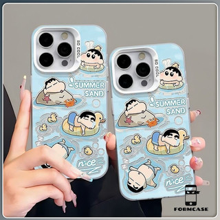 for เคสไอโฟน 13 12 11 iPhone 16 15 14 PRO MAX X XS MAX XR 7/8PLUS ฤดูร้อนของชายหน้าลายแอปเปิ้ลโทรศัพท์ จัดส่งจากประเทศไท
