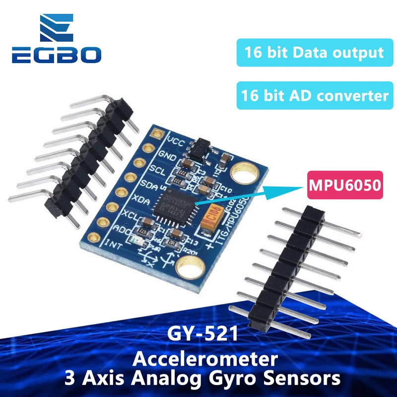 1PCS GY-521 GY521 MPU 6050 MPU6050 MPU 6050 โมดูล 3 แกน Analog Gyro Sensor + Accelerometer สําหรับ a