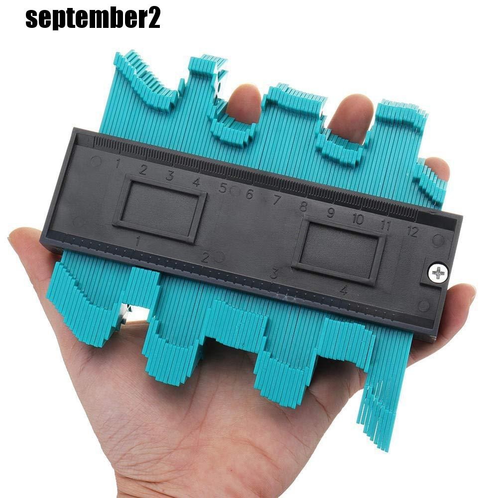 SEPEMBER รูปร่าง Contour Gauge, ปรับล็อคพลาสติก Duplicator, Profile วัดขอบรูปร่าง Alloy Edge Contour