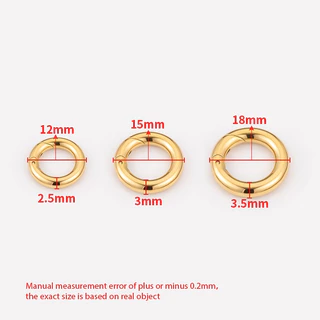 คลัสมetalขัดสแตนเลส 18K Gold เหมาะสำหรับ DIY สร้อยคอและสร้อยข้อมือ