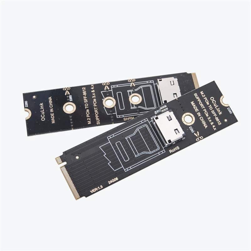 ใหม่ M.2 NVME ถึง Oculink หญิง Dock SFF-8612 อะแดปเตอร์ PCI-E X4 การ์ดแปลงรองรับ PCIE3.0 4.0 สําหรับ
