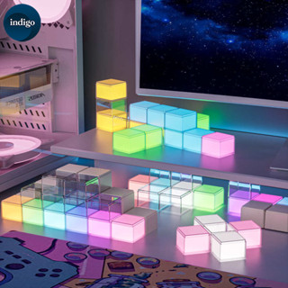 ไฟ Led Cube ตู้โมเดล ลูกบาศก์แสง โคมไฟ RGB ทรงสี่เหลี่ยม กล่…
