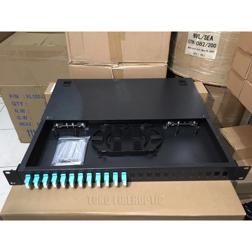 OTB 24 พอร์ต rackmount LC Multimode OM3/ ODF 24 พอร์ต LC multimode