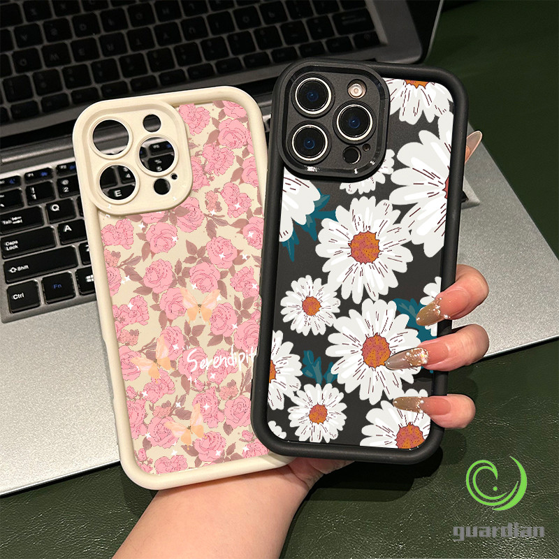 นำไปใช้ Vivo เคสโทรศัพท์วิโว่ Y200 Y20 Y20s Y12s Y12A กุหลาบสีชมพูและผีเสื้อ Y17 Y12 Y15 Y11 Y12i Y15A โทรศัพท์วิโว่ V4