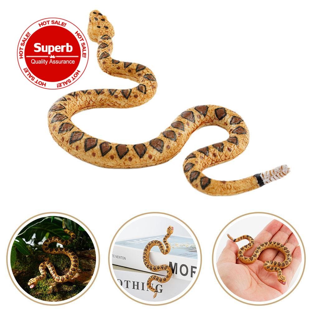 จําลองงูยางนุ่มของเล่นฮาโลวีนน่ากลัวงูปลอมอุปกรณ์ประกอบฉากรุ่นสัตว์สนุกของเล่น Fright N4p9
