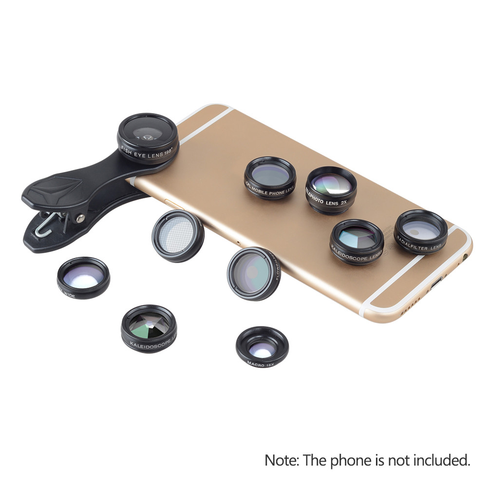 Hammer.TH Docooler โทรศัพท์กล้องเลนส์: 0.63x Wide Angle 15x Macro 198 Fisheye 2x Telephoto CPL Filte