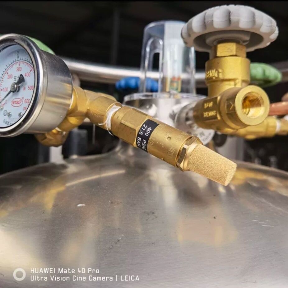 Dewar Safety Valve Emptying Valve Silencer Cryogenic Safety Valve Liquid Oxygen Argon Overpressure R