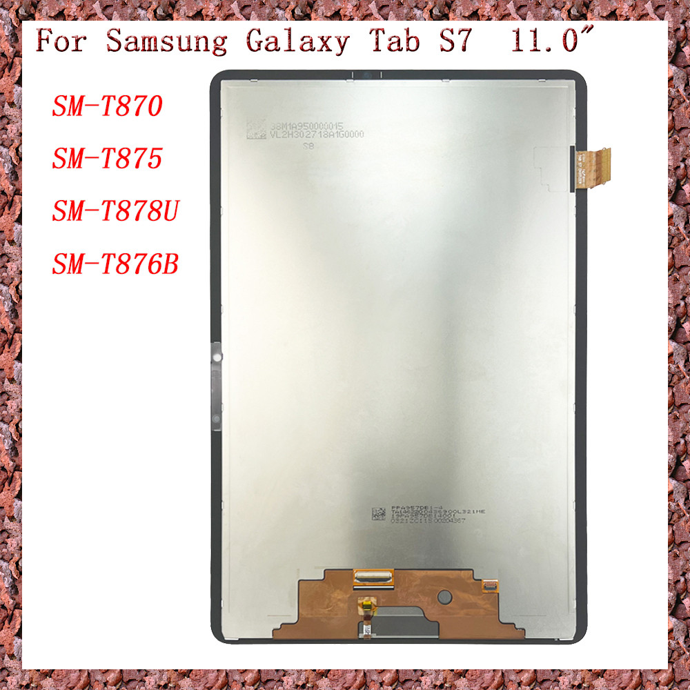 Pop ใหม่สําหรับ Samsung Galaxy Tab S7 11.0 "SM-T870 SM-T875 SM-T876B T870 T875 T878U จอแสดงผล LCD To