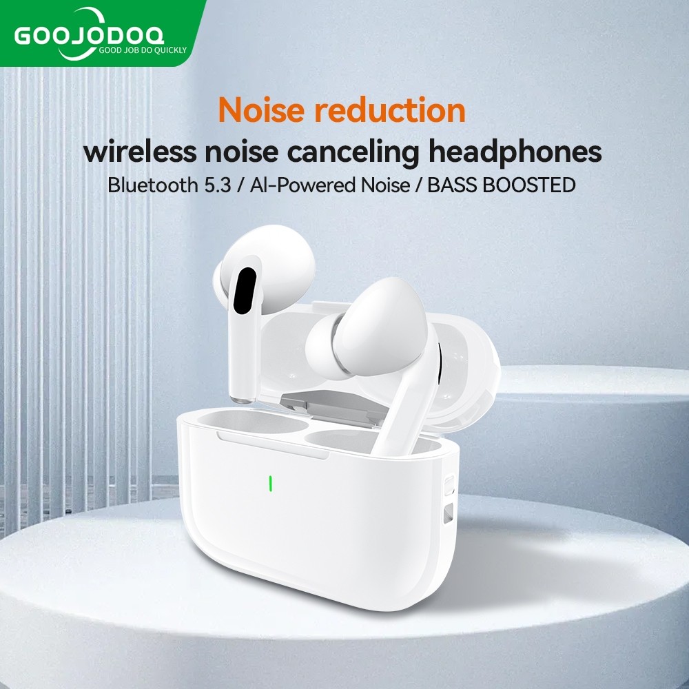 GOOJODOQ J206 หูฟังไร้สาย หูฟัง Bluetooth หูฟังบลูทูธ 5.3 พร้อมไมโครโฟนในตัว เสียงดี ลดเสียงรบกวน