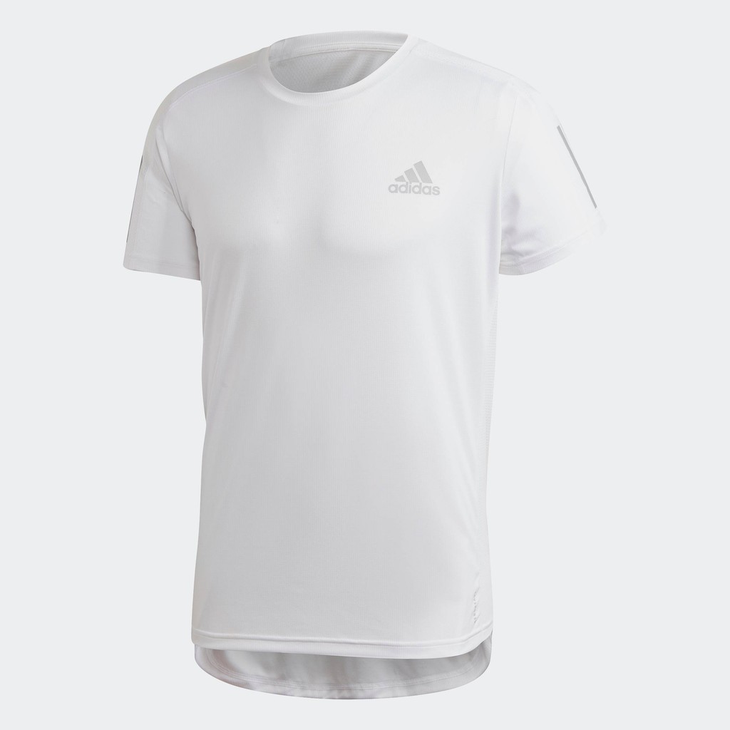 adidas วิ่ง เสื้อยืด Own the Run ผู้ชาย สีขาว GC7868