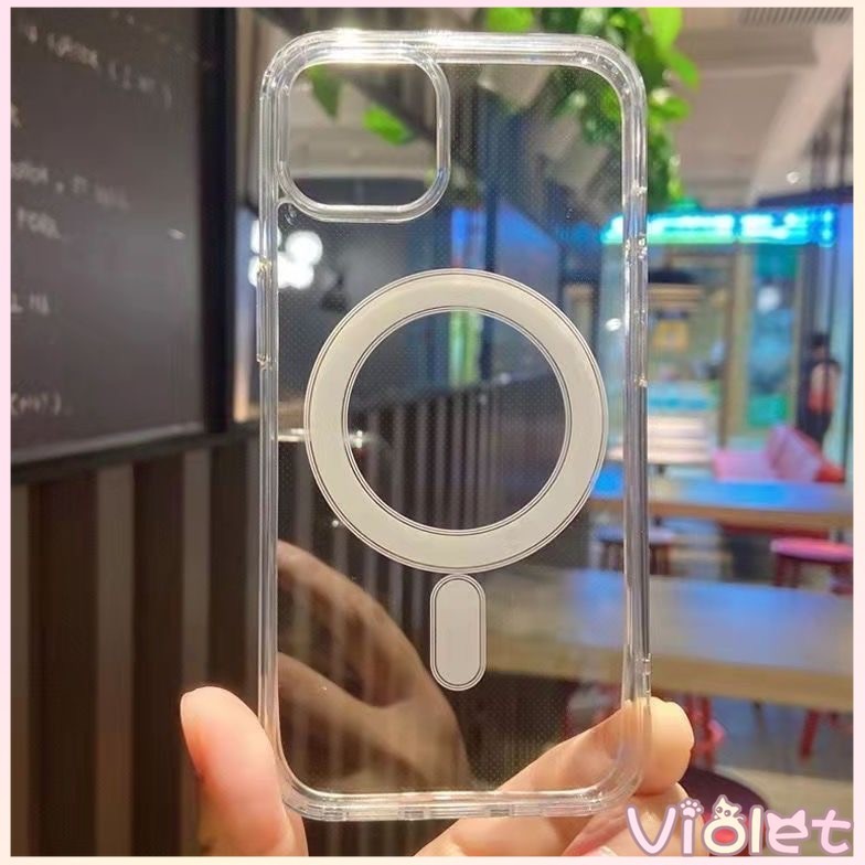 แม่เหล็ก เคสใสกันกระแทก เคสสําหรับไอโฟน11 เคสชาร์ได้ สำหรับ IPhone16 13 15 7Plus 14 12 11 Pro MAX 8 6 7 6S Plus - รูปที่ 6