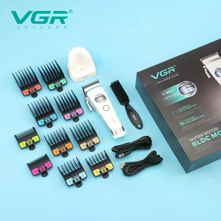 VGR Professional Barber Wireless Hair Clipper Barber Electric External Rotation Brushless Motor Male Barber V-880C