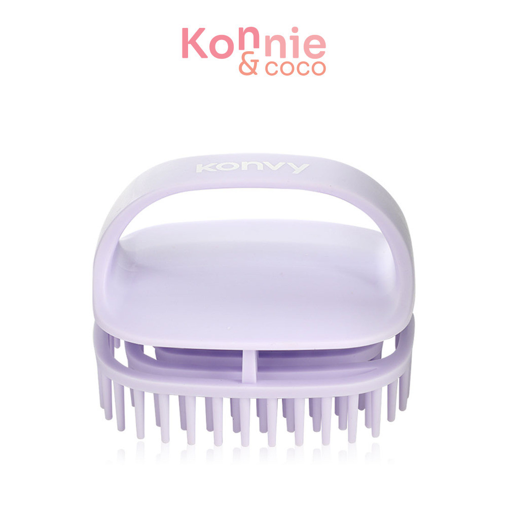 Konvy Scalp Massager Shampoo Brush #Purple.