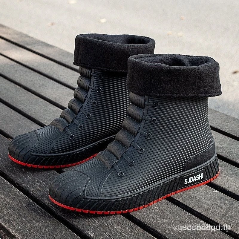 รองเท้าบูทกันน้ำบุขนสำหรับผู้ชายและผู้หญิง Z5WJ 4G8P thumbnail 7