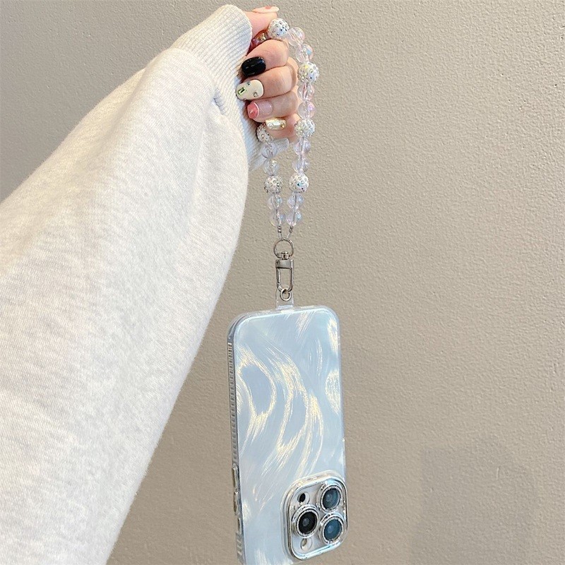 สําหรับ Vivo V40 Pro V30 V29 V27 V27E V21 V23 X50 X60 X70 X80 X90 X100 X200 mini V25 4G 5G ป้องกันเลนส์กล้อง Lanyard Chain Bracket Bling Soft เคสโทรศัพท์ - รูปที่ 4