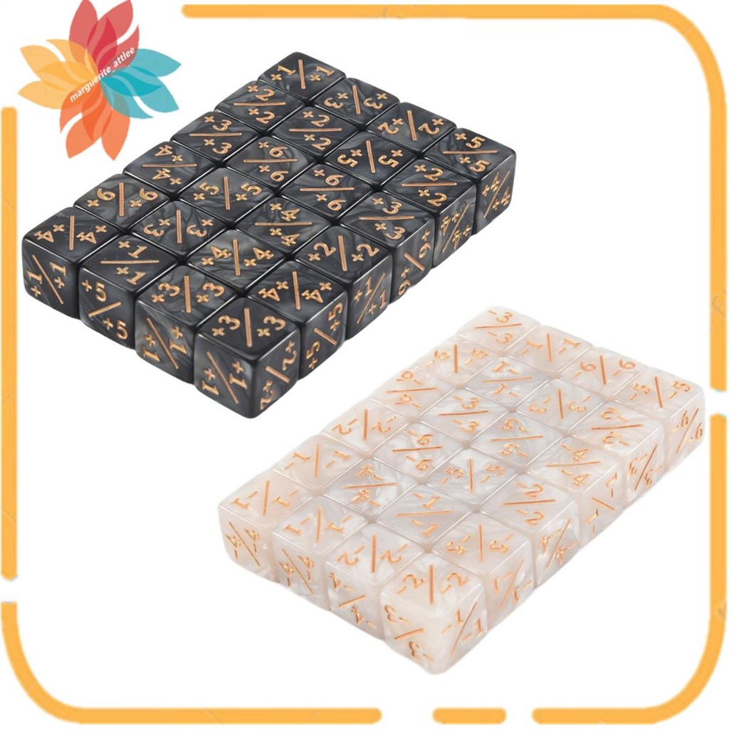 48 ชิ้น 16 มม. เครื่องนับลูกเต๋า Token Dice Loyalty Dice D6 Dice Cube สําหรับ,,,การ์ดเกม