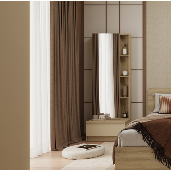 Koncept Furniture โต๊ะเครื่องแป้งแบบยืน รุ่น Hannie ขนาด 60 ซม. สีไม้อ่อน (60x40x168.5 ซม.)  แบรนด์ KONCEPT FURNITURE