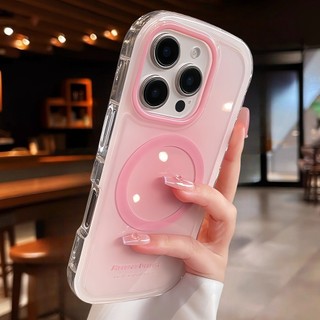 เคสแม่เหล็กรอยเปื้อนไล่โทนสีหรูหราสําหรับ ไอโฟน 16 15 14 13 12 มือโปร สูงสุด ซิลิโคน ฝาครอบกันกระแทกดีไซน์วงรี