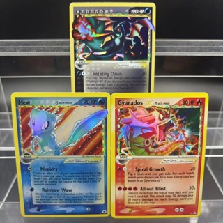 DIY PTCG คอลเลกชันการ์ด 2006 GOLD STAR CHARZARD MEW Gyarados…