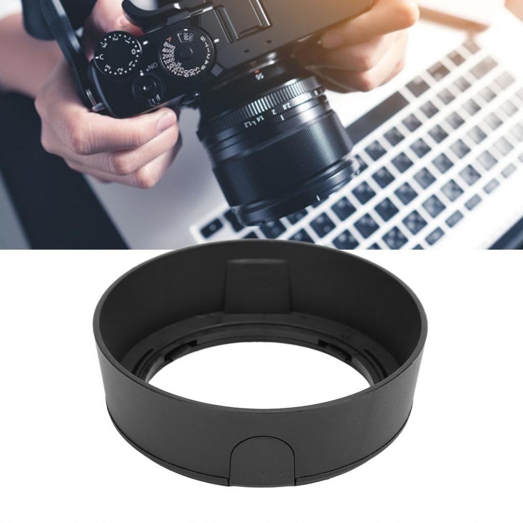 Ropa888-ph HB 45 เลนส์กลับด้านฮูด Shade วัสดุ ABS สีดําสําหรับ D5100 D3200 D60 18 ถึง 55 มม.ภายในเกล