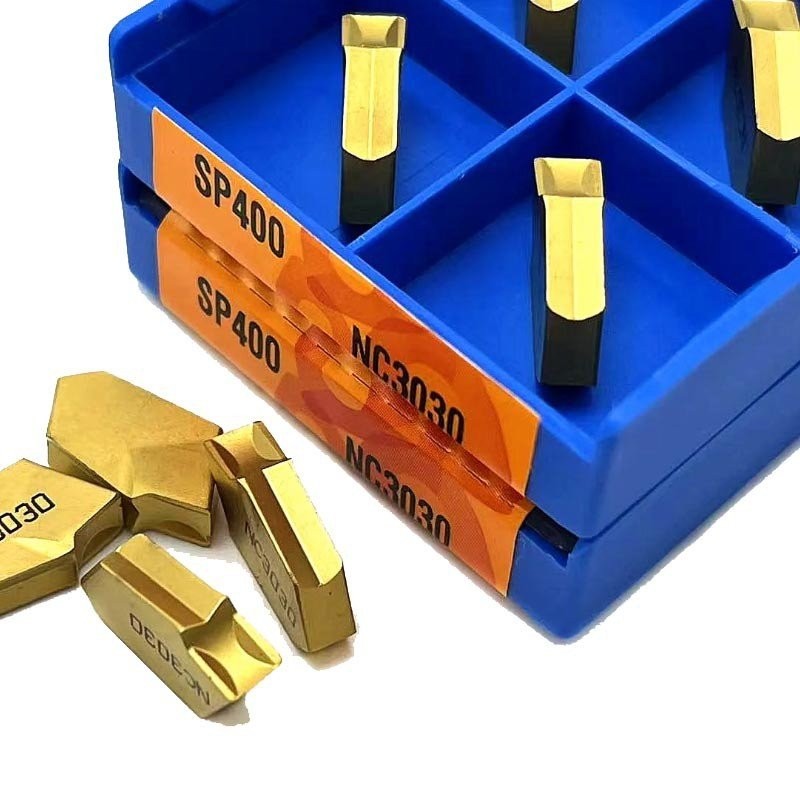 10 ชิ้น SP300 NC3020 NC3030 PC9030 เซาะร่องและตัดเครื่องมือคาร์ไบด์ใบมีด