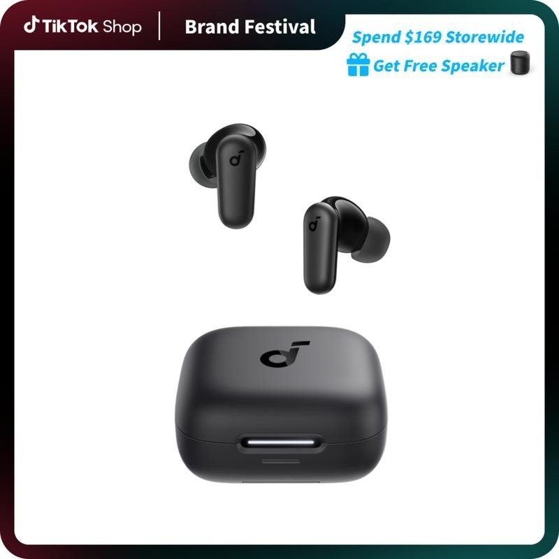 #smartliving Soundcore P30i by Anker Noise Cancelling Earbuds, Strong and Smart Noise Cancelling, Po
