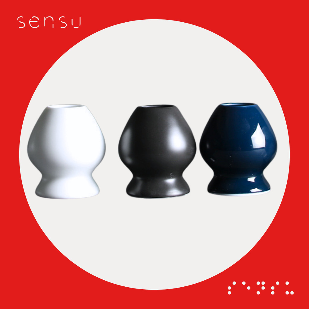 ที่วางปัดมัทฉะไม้ไผ่ SENSU Oboro Chasen Naoshi - ขาตั้งเชสเซนที่หรูหราสําหรับชาญี่ปุ่น