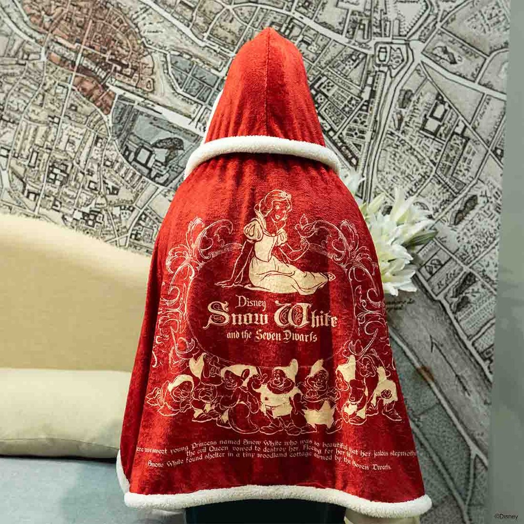 Koncept Furniture ผ้าคลุมไหล่มีฮู้ด DISNEY รุ่น SNOW WHITE/03 สีแดง (150x2x75 ซม.)  แบรนด์ DISNEYHOME
