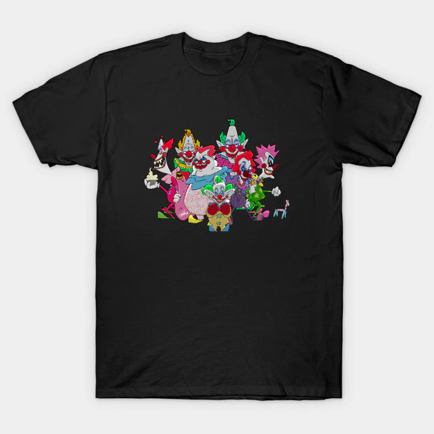 เสื้อยืด Vintage Killer Klowns Oversize Cotton 100%