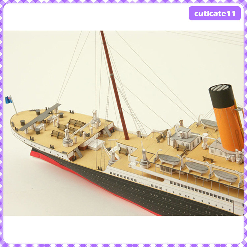 [Cuticate1] 1/400 British Titanic Ship Paper Model Kit Toy Collectibles Jewelry