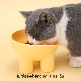 ชามกันมด แมว ชามอาหารแมว ชามอาหารสัตว์เลี้ยง ทรงเฉียง ชามอาหารสุนัข ที่วางอาหารสัตว์เลี้ยง