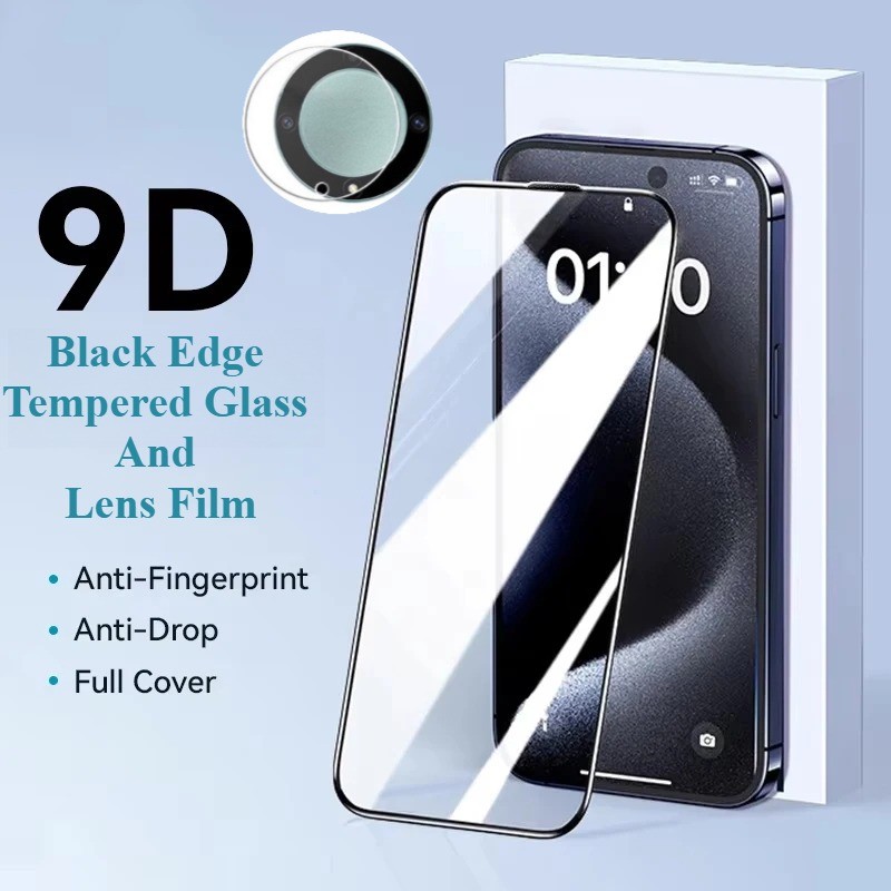 ฝาครอบสีดําขอบสีดํากระจกนิรภัยสําหรับ Xiaomi Poco M2 M3 M4 M5 M5S Pro 4G 5G (India) ตัวป้องกันหน้าจอ