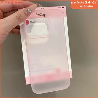 สครับเคสโปร่งใสสำหรับไอโฟน11 12 13 14plus 15PRO 16promax กรณีโทรศัพท์มือถือ ป้องกันการชนกัน6/7/8PLUS X/XR/XS PROMAX