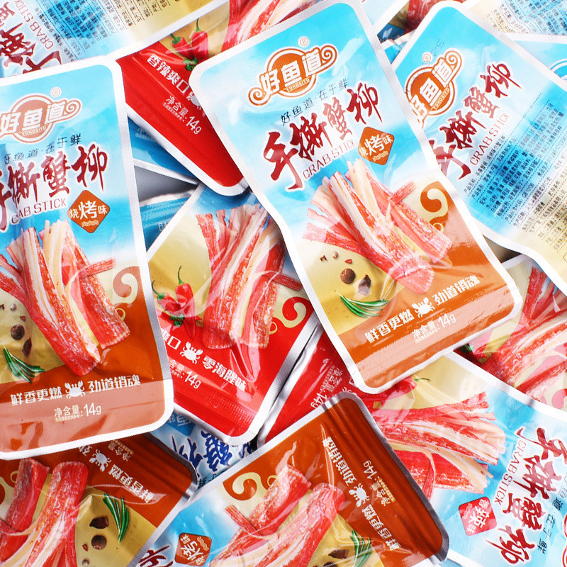 Good Fish Road Shredded Crab Fillet Instant Seafood Crab Stick Crab Foot Stick Japanese Crab Flavour