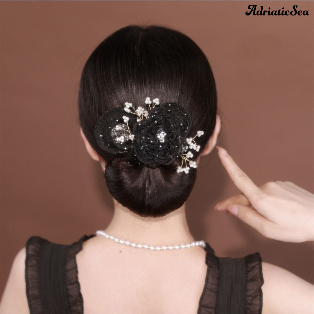 [COD]✫ผม Bun Maker ดอกไม้ Lazy Hair Curler Deft Bun Twister ผมยาว Easy Fast Snap Roll เครื่องมือผู้หญิง - รูปที่ 2