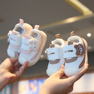เด็กรองเท้าผ้าใบรองเท้า 0-4 ปี ไม่จํากัดเพศ ชายหญิงเดินรองเท…