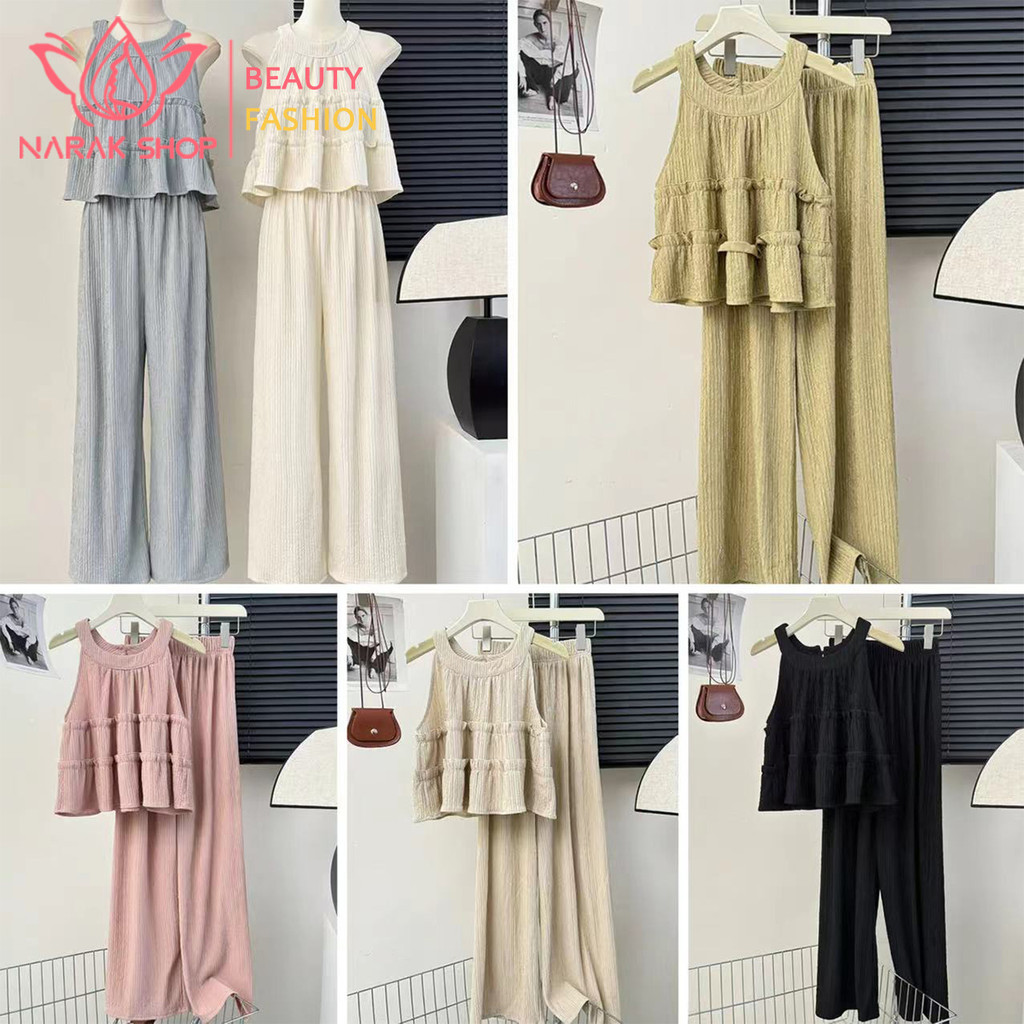 พร้อมส่ง เสื้อแฟชั่นสำหรับผู้หญิง ได้ทั้งเสื้อและกางเกง เนื้อผ้าอย่างดี สินค้าใหม่ล่าสุดพร้อมส่งในไทย