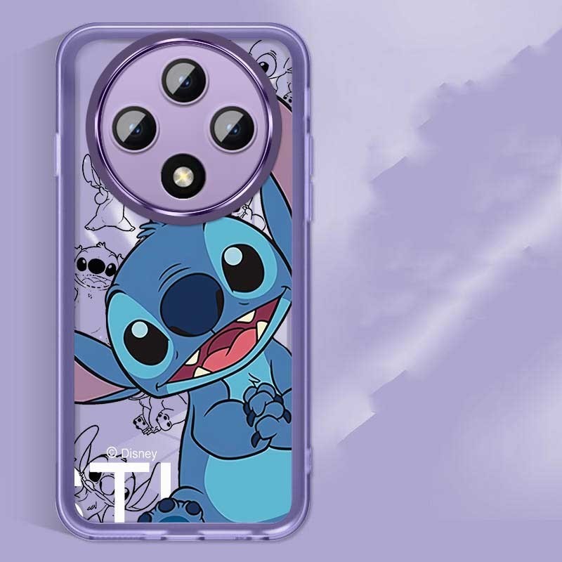 Oppo Reno 12F Reno12 F 5G Happy Stitch เคสโทรศัพท์แบบนุ่ม Smile Monster Clear Candy Silicon Case ฝาครอบป้องกันกล้อง